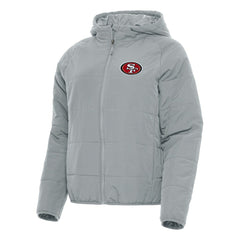 San Francisco 49ers Antigua Women's Universe Full-Zip Hoodie Jacket Gray