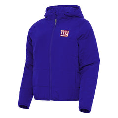 New York Giants Antigua Women's Universe Full-Zip Hoodie Jacket Royal