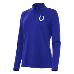 Indianapolis Colts Antigua Women's Reprocess Quarter-Zip Top Royal