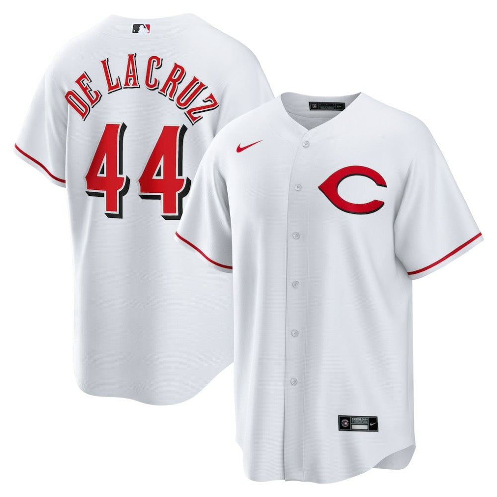 MLB Elly De La Cruz Cincinnati Reds Nike Alternate 2 Replica Jersey - White
