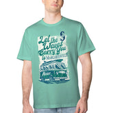 Seattle Mariners Margaritaville Bus Waves Graphic T-Shirt - Mint T-shirts