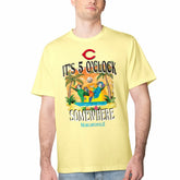 Cincinnati Reds Margaritaville Five O'Clock Graphic T-Shirt - Yellow T-shirts