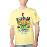 Cleveland Guardians Margaritaville Five O'Clock Graphic T-Shirt - Yellow T-shirts