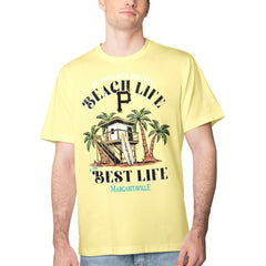 Pittsburgh Pirates Margaritaville Beach Hut Graphic T-Shirt - Yellow T-shirts