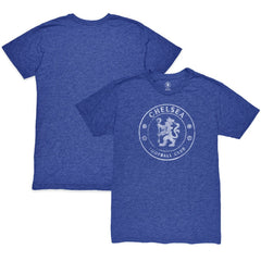 Chelsea 1863FC Mono Badge Vintage Tri-Blend T-Shirt Heather Blue