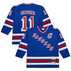 NHL Mark Messier New York Rangers 1993-94 Power Play Jersey - Royal