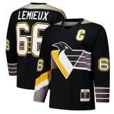 NHL Mario Lemieux Pittsburgh Penguins 1996-97 Power Play Jersey - Black