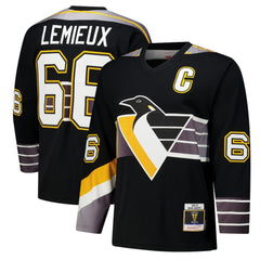 NHL Mario Lemieux Pittsburgh Penguins 1996-97 Power Play Jersey - Black