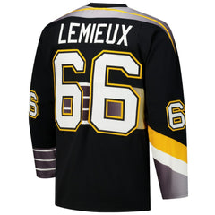 NHL Mario Lemieux Pittsburgh Penguins 1996-97 Power Play Jersey - Black