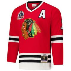 NHL Chris Chelios Chicago Blackhawks 1991-92 Power Play Jersey - Red