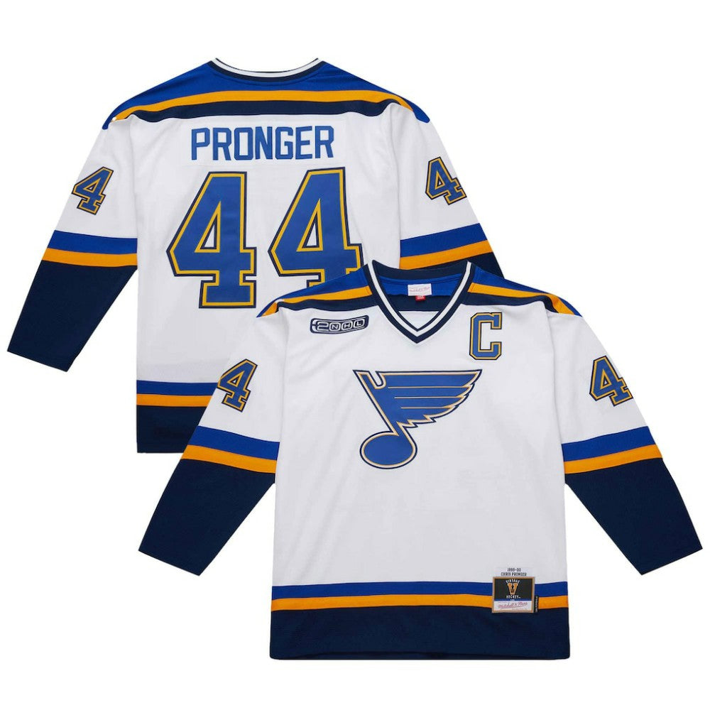 NHL Chris Pronger St. Louis Blues 1999-00 Power Play Jersey - White