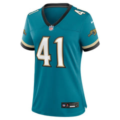 NFL Josh Hines-Allen Jacksonville Jaguars Women's Prowler Throwback Game Jersey - Teal