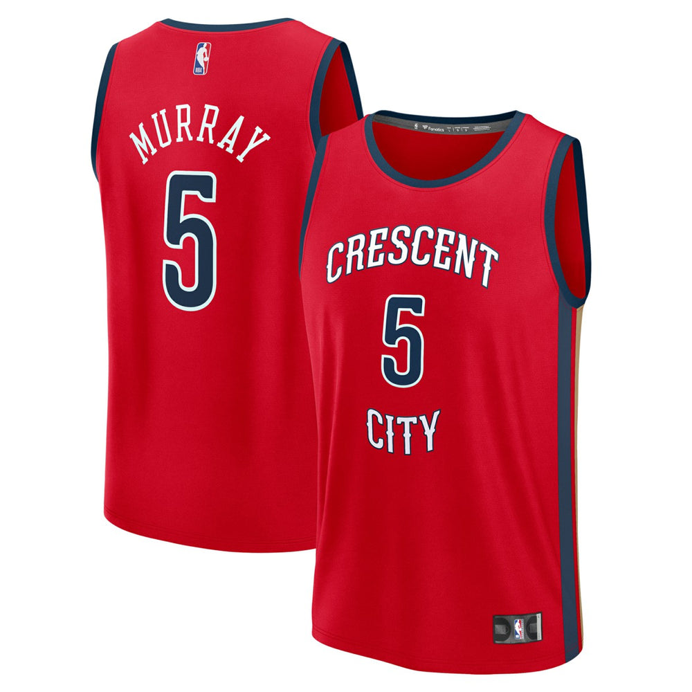 NBA Dejounte Murray New Orleans Pelicans Youth Fast Break Replica Player Jersey - Statement Edition - Red