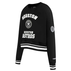 Houston Astros Pro Standard Women's Pearl Cropped Pullover Sweatshirt
- Black Pullover