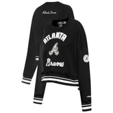Atlanta Braves Pro Standard Women's Pearl Cropped Pullover Sweatshirt
- Black Pullover