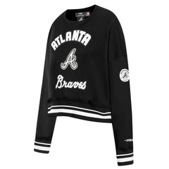 Atlanta Braves Pro Standard Women's Pearl Cropped Pullover Sweatshirt
- Black Pullover