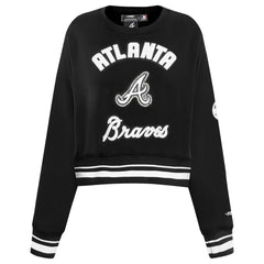 Atlanta Braves Pro Standard Women's Pearl Cropped Pullover Sweatshirt
- Black Pullover