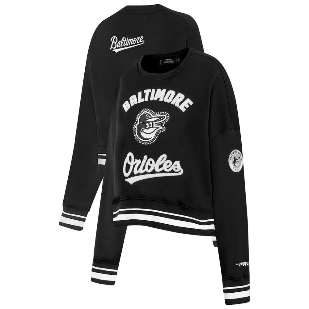 Baltimore Orioles Pro Standard Women's Pearl Cropped Pullover Sweatshirt
- Black Pullover