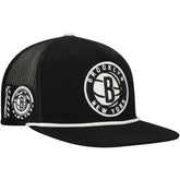 Brooklyn Nets Roper Trucker Snapback Hat Black