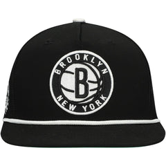 Brooklyn Nets Roper Trucker Snapback Hat Black