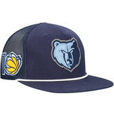 Memphis Grizzlies Roper Trucker Snapback Hat Navy