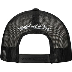 Brooklyn Nets Script Trucker Adjustable Hat Black