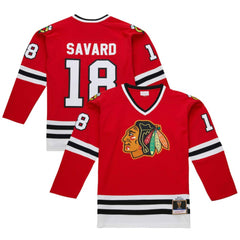 NHL Denis Savard Chicago Blackhawks 1980-81 Power Play Jersey - Scarlet
