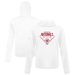 Washington Nationals Levelwear Anthem Home Field Pullover Hoodie - White Hoodies