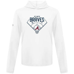 Atlanta Braves Levelwear Anthem Home Field Pullover Hoodie - White Hoodies