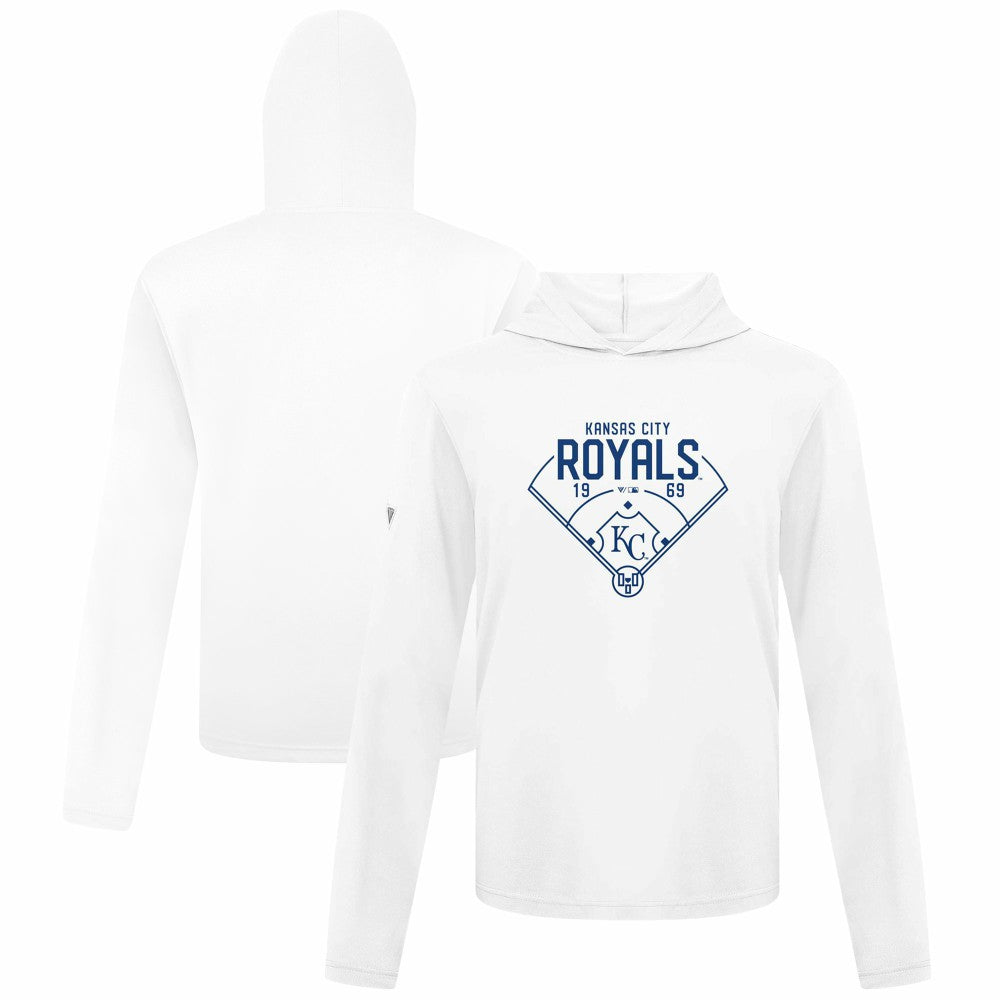 Kansas City Royals Levelwear Anthem Home Field Pullover Hoodie - White Hoodies
