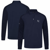 Kansas City Royals Levelwear Aztec Insignia 2.0 Quarter-Zip Pullover Top - Navy Pullover