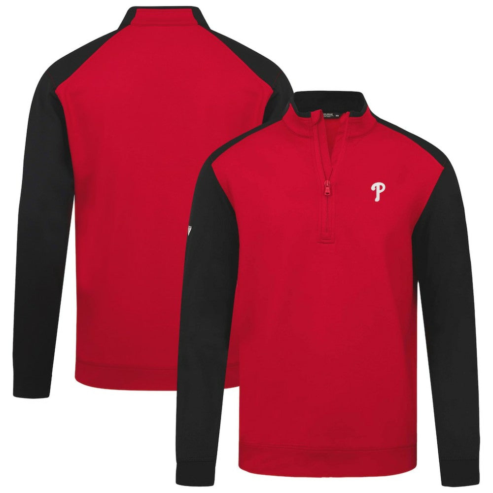 Philadelphia Phillies Levelwear Insignia 2.0 Quarter-Zip Pullover Top - Red Pullover