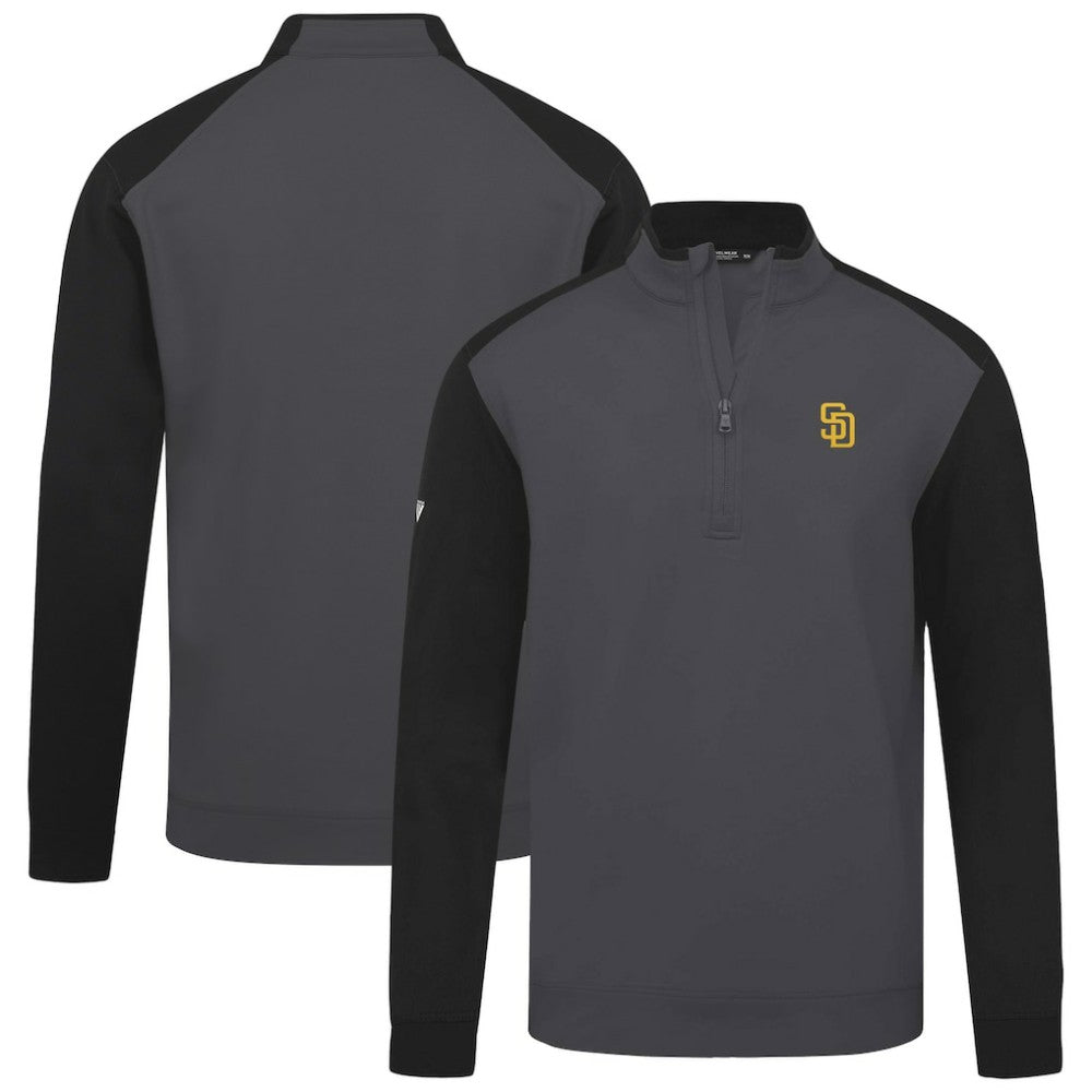 San Diego Padres Levelwear Insignia 2.0 Quarter-Zip Pullover Top - Charcoal Pullover
