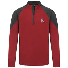 Washington Nationals Levelwear Cadet Insignia 2.0 Raglan Quarter-Zip Jacket - Red Jackets
