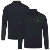 Pittsburgh Pirates Levelwear Heron Insignia 2.0 Quarter-Zip Jacket - Black Jackets