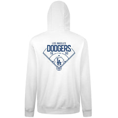 Los Angeles Dodgers Levelwear Podium Primary Pullover Hoodie - White Hoodies