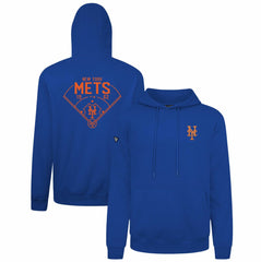 New York Mets Levelwear Podium Primary Pullover Hoodie - Royal Hoodies