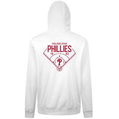 Philadelphia Phillies Levelwear Podium Primary Pullover Hoodie - White Hoodies