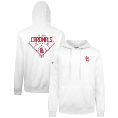 St. Louis Cardinals Levelwear Podium Primary Pullover Hoodie - White Hoodies