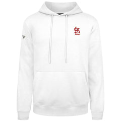 St. Louis Cardinals Levelwear Podium Primary Pullover Hoodie - White Hoodies