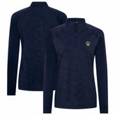 Milwaukee Brewers Levelwear Women's Amethyst Insignia 2.0 Quarter-Zip Jacket - Navy Jackets