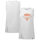 Detroit Tigers Levelwear Women's Influx Home Field Tank Top - White Tanks