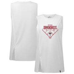 Arizona Diamondbacks Levelwear Women's Influx Home Field Tank Top - White Tanks