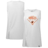 Baltimore Orioles Levelwear Women's Influx Home Field Tank Top - White Tanks