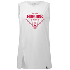 Cleveland Guardians Levelwear Women's Influx Home Field Tank Top - White Tanks