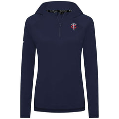 Minnesota Twins Levelwear Women's Raven Insignia 2.0 Quarter-Zip Jacket - Navy Jackets