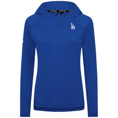Los Angeles Dodgers Levelwear Women's Raven Insignia 2.0 Quarter-Zip Jacket - Royal Jackets