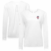 Minnesota Twins Levelwear Women's Sequoia Primary Logo Long Sleeve T-Shirt - White T-shirts