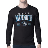 NHL Utah Mammoth Starter Retro Graphic Long Sleeve T-Shirt - Black