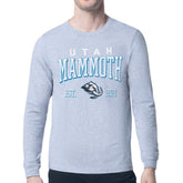 NHL Utah Mammoth Starter Retro Graphic Long Sleeve T-Shirt - Heather Gray